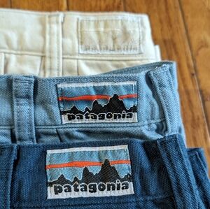 Three pairs of Patagonia Men's Stand Up Shorts